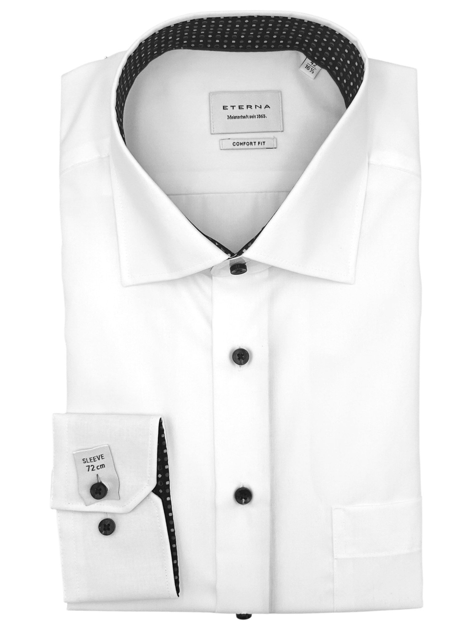 Eterna Skjorter 1295_00E15K_L72_UUB_42 - Bygholm Menswear